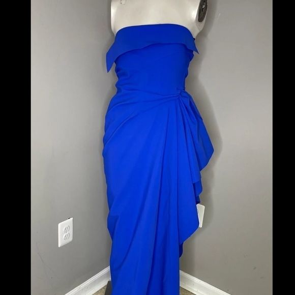 NWT Chiara Boni Nyaveth Long Column Dress SIZE 2 $995 - Picture 6 of 9